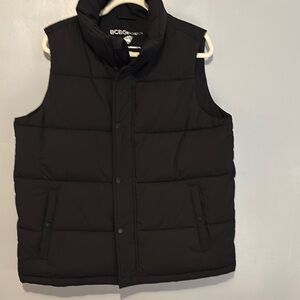 BCBG Black Quilted Puffer Vest NWOT